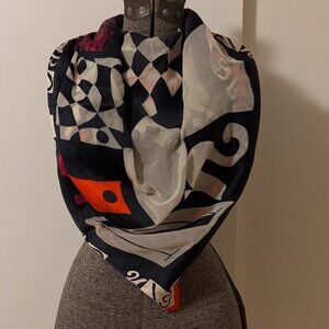 Colorblock Ungaro Silk Viscose Scarf Made in Italy